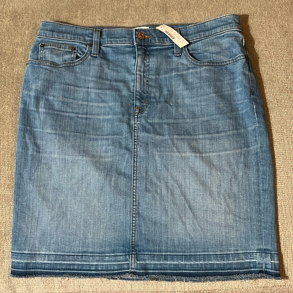 NWT J. Crew Denim Skirt